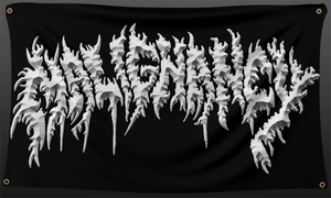 White Carve Logo 3 x 5 Foot Flag