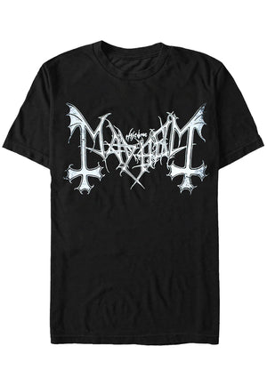 Mayhem White Logo T-Shirt