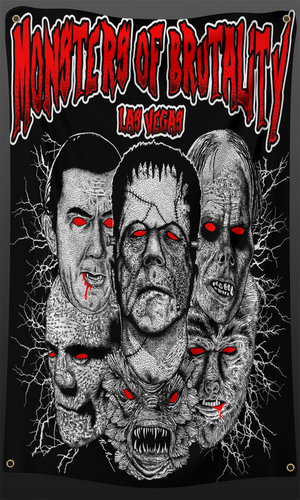 Monsters of Brutality 3x5 Artwork Flag