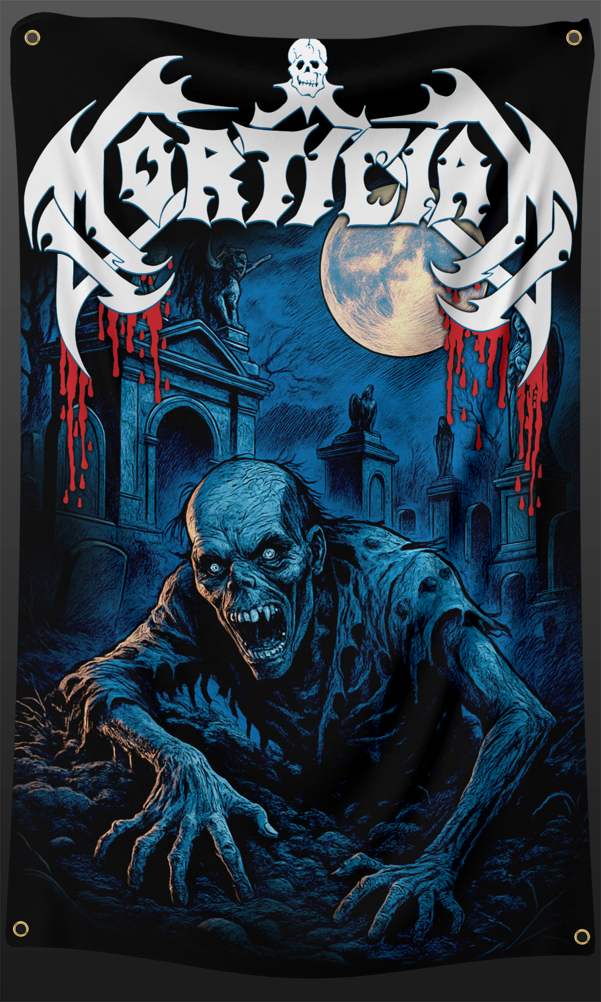 Blue Ghoul 3 X 5 Foot Flag