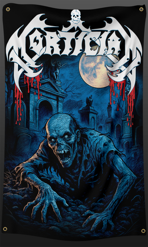 Mortician Blue Ghoul 3 X 5 Foot Flag