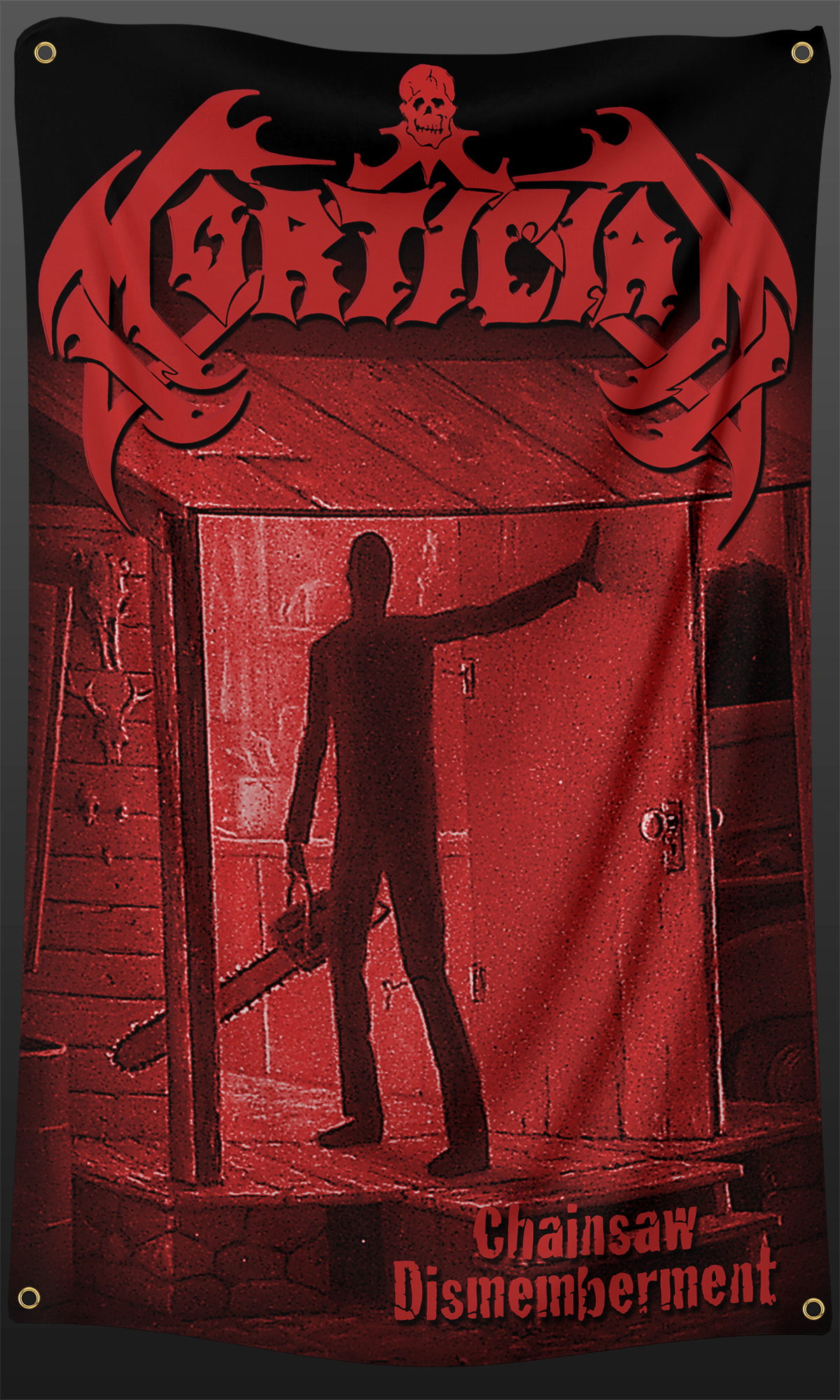 Chainsaw Doorway Flag