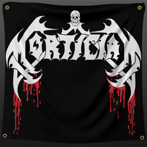 Mortician Classic 90s Logo Flag