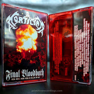 Final Bloodbath Session Audio Cassette Trans Red in Red