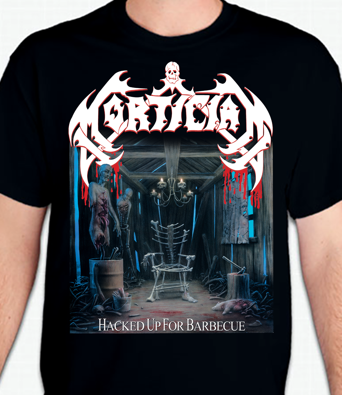 Hacked Up For Barbecue 2 Sided T-Shirt