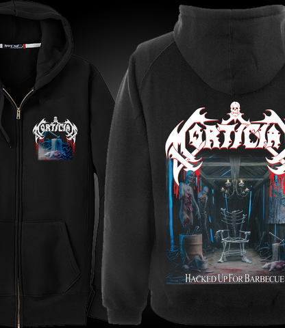 Hacked Up For Barbecue Zipper Pocket Hoodie