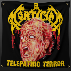 Telepathic Terror 3x3 Foot Tapestry