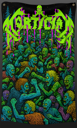 Mortician Zombie Mosh Pit 3 X 5 Foot Flag