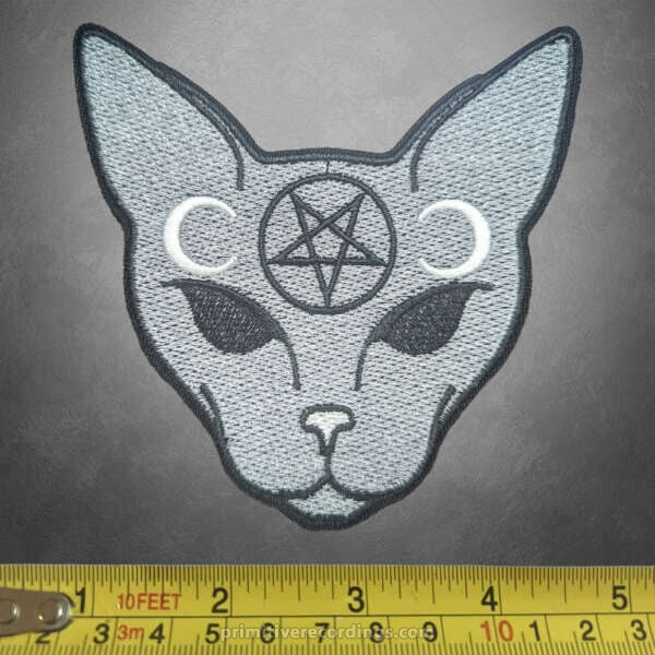 Pentagram Cat Embroidered Patch