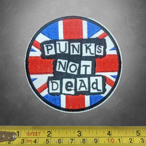 Punks Not Dead Embroidered Patch