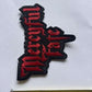 Mercyful Fate Red Logo Embroidered Patch