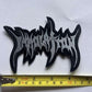 Immolation Silver Logo Embroidered Patch