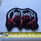 Obituary Logo Embroidered Patch