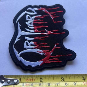 Obituary Logo Embroidered Patch