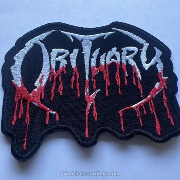 Obituary Logo Embroidered Patch