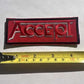 Accept Red Logo Embroidered Patch