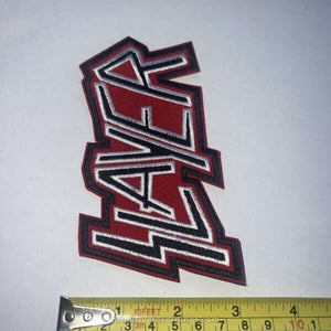 Slayer Black Red Logo Embroidered Patch