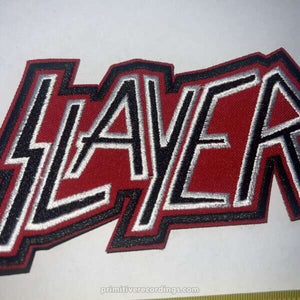 Slayer Black Red Logo Embroidered Patch