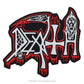 Death (old white-red logo) Large Embroidered Back Patch
