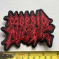 Morbid Angel Red Logo Embroidered Patch