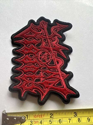 Morbid Angel Red Logo Embroidered Patch