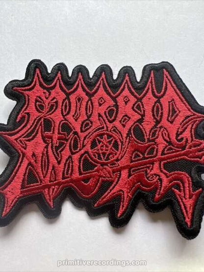 Morbid Angel Red Logo Embroidered Patch