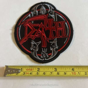 Death Red Logo Embroidered Patch