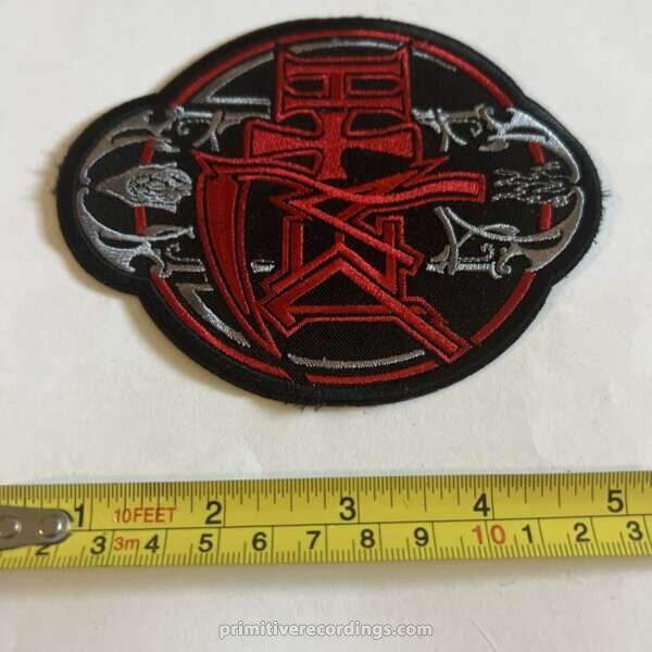 Death Red Logo Embroidered Patch