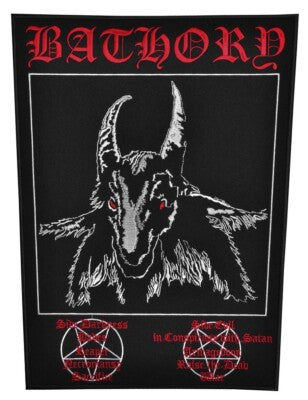 Import Bathory Embroidered Back Patch
