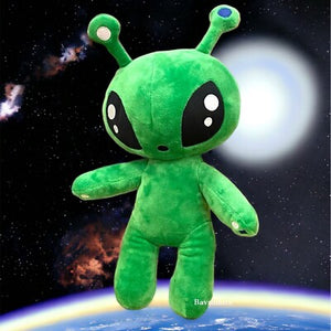 Green Alien Cat Plushie