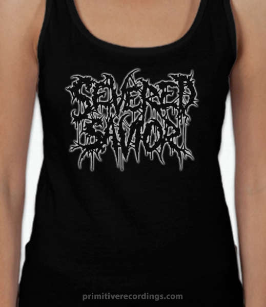 Severed Savior Glow Logo Ladies Racerback Tank Top