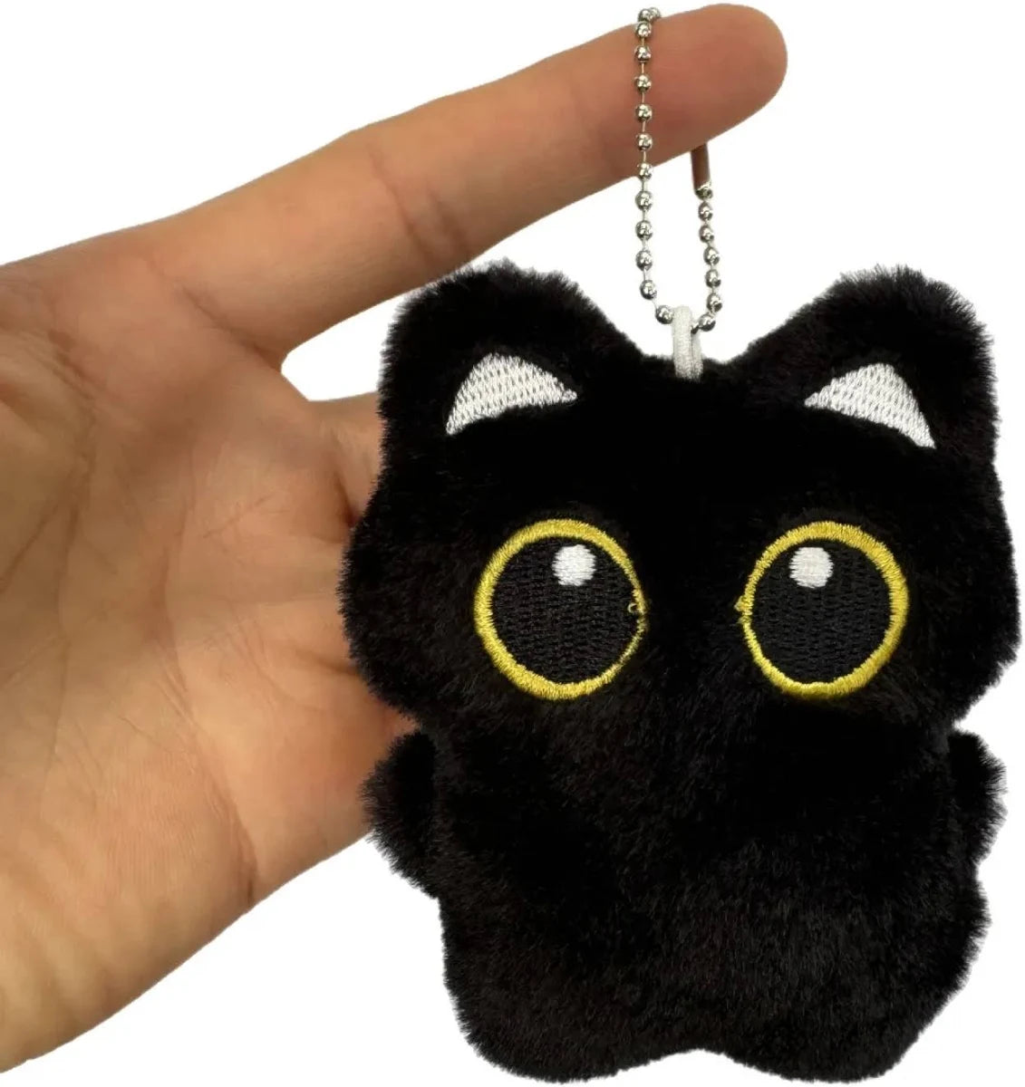 Black Cat Plushie Keychain