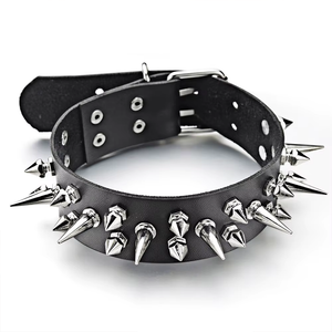 Short and Tall Spiked Collar