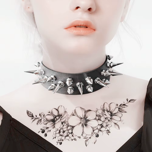 Short and Tall Spiked Collar