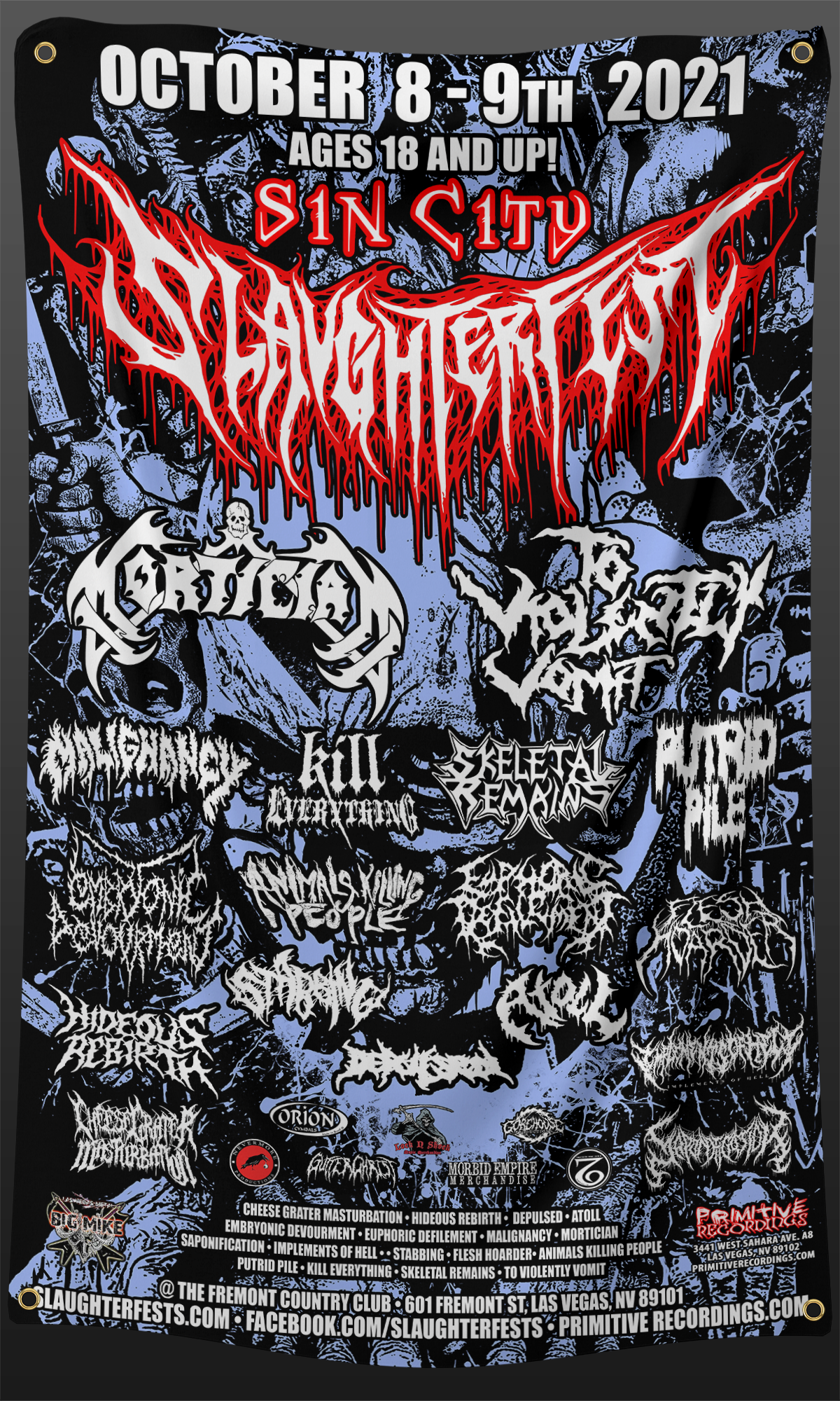 Sin City Slaughterfest 3x5 Foot Flag