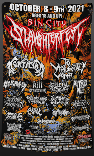 Orange Sin City Slaughterfest 3x5 Foot Flag