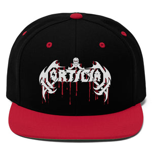 Mortician Logo Red Black Snapback