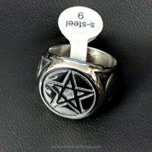 Stainless Steel Pentagram Ring