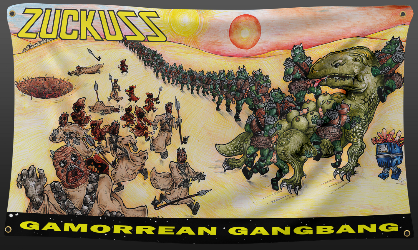 Gamorrean Gangbang 3x5 Foot Flag