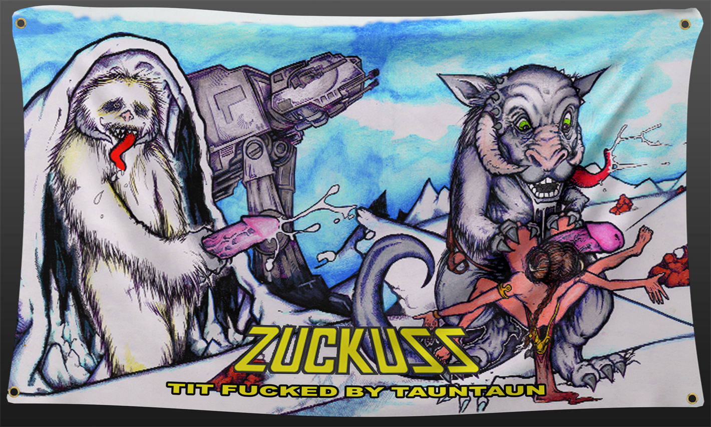 Titfucked By Taun Taun 3x5 Foot Flag