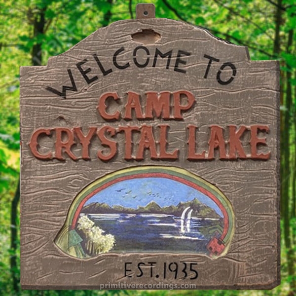 Friday the 13th Camp Crystal Lake Sign : Primitive Recordings LLC