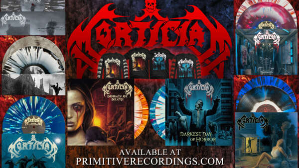 Mortician Albums and T-Shirts available at PrimitiveRecordings.com